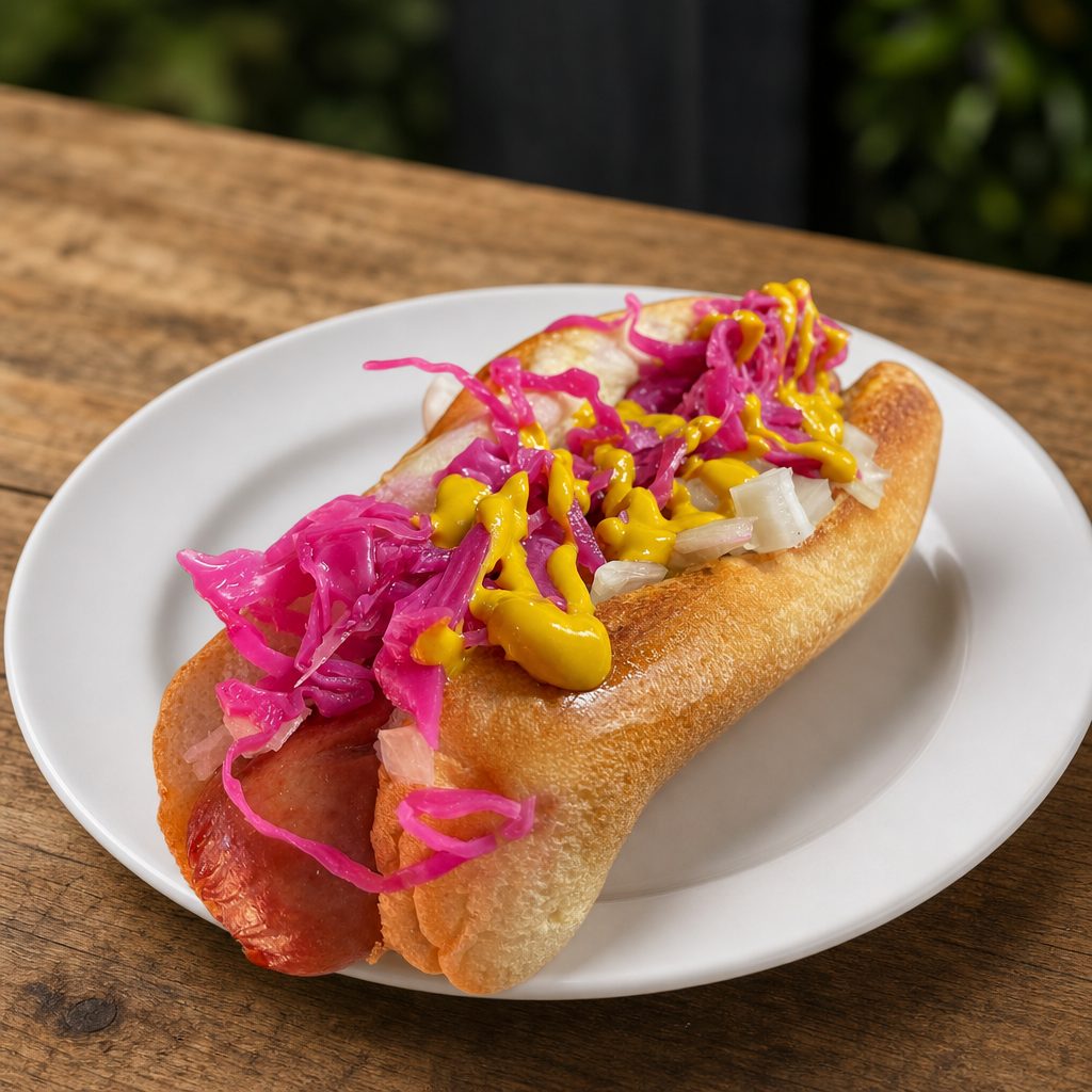 Steamy Dog (Hot Dog).