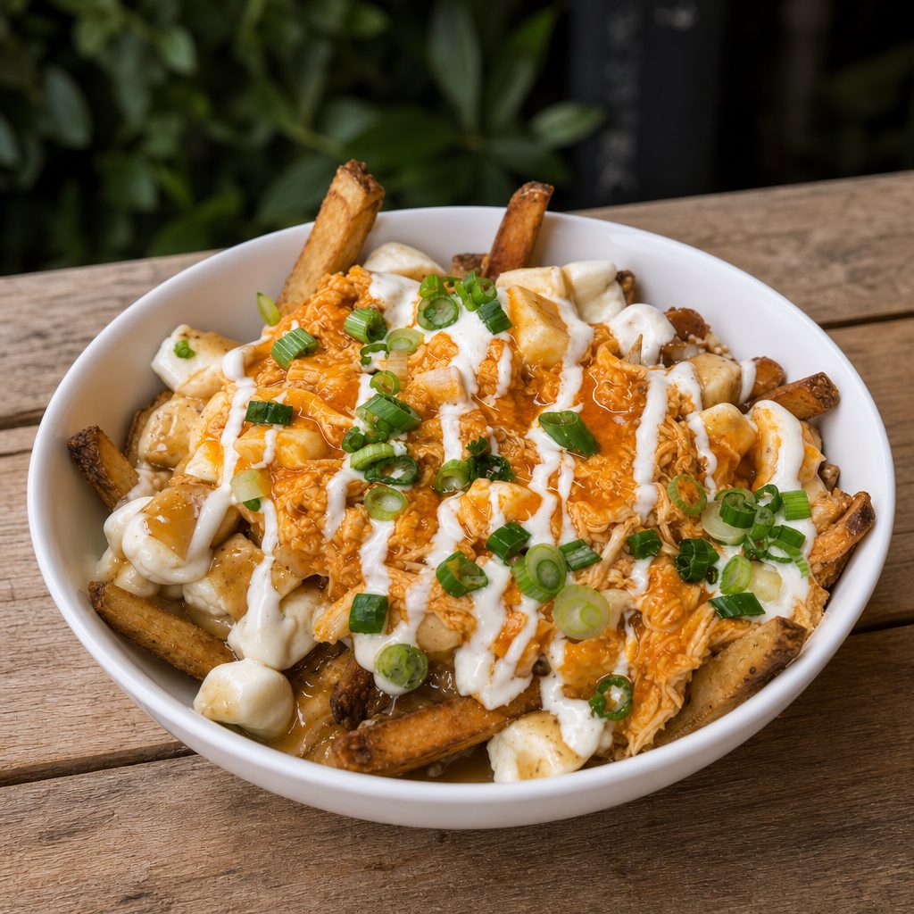 Buffalo Chicken Poutine.