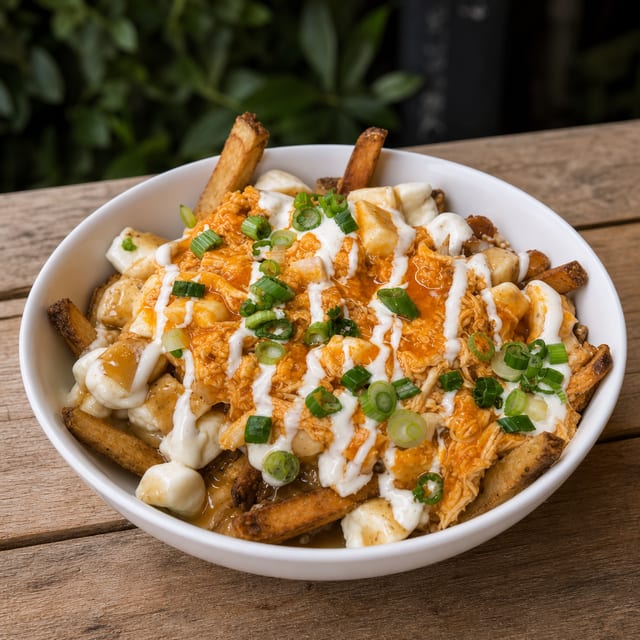 Buffalo Chicken Poutine.