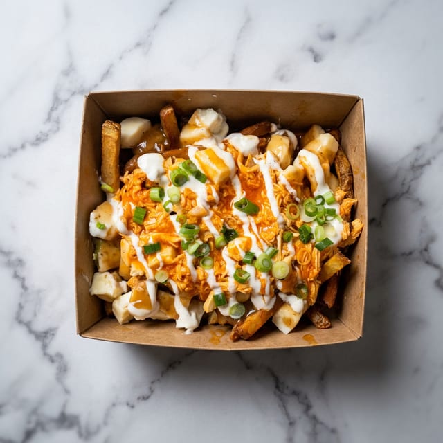 Buffalo Chicken Poutine.